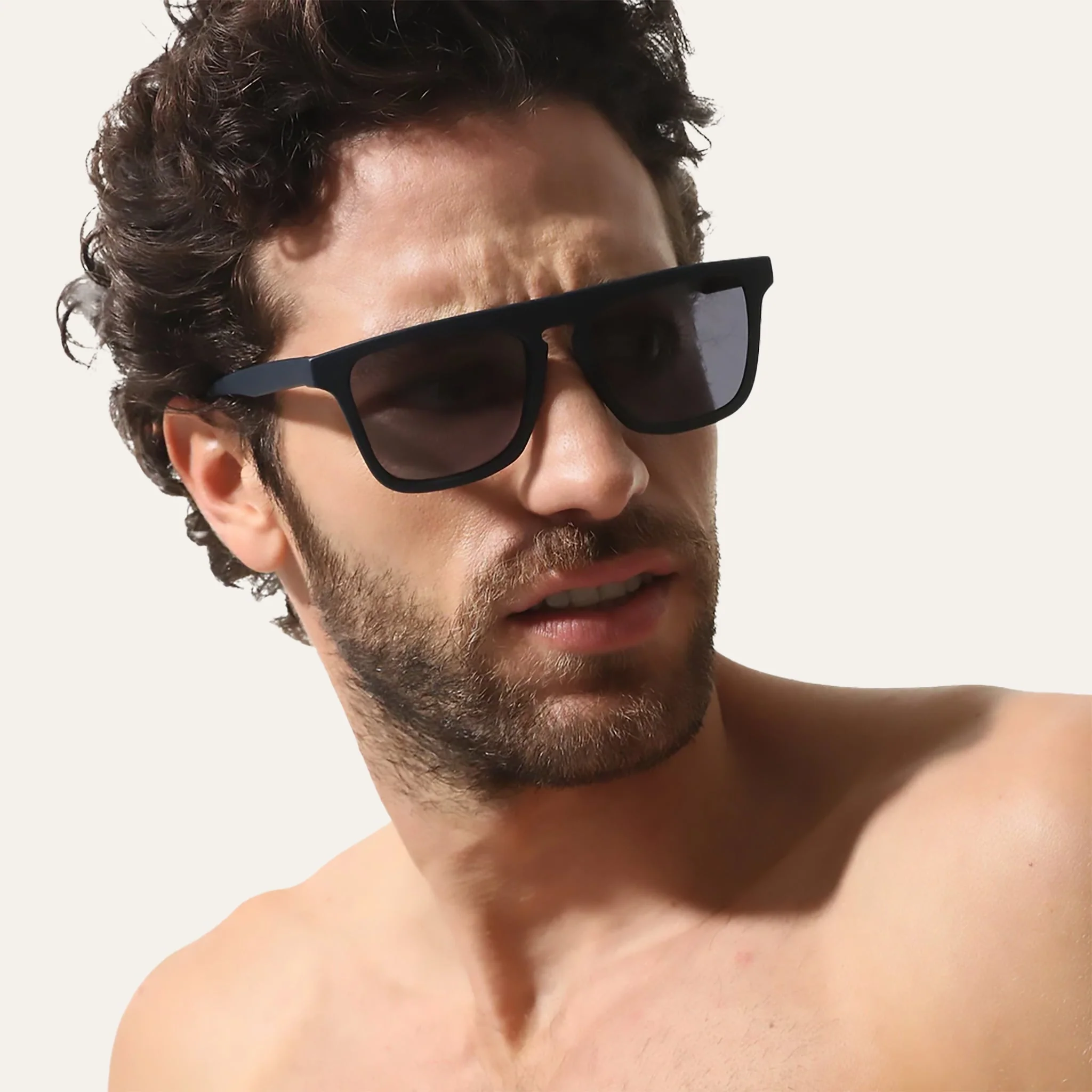 Sunglasses Square Blue - - Image 4